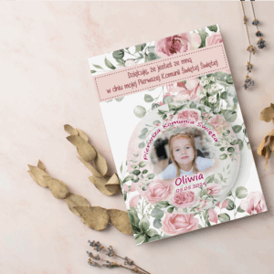 Magnesy Okrągłe na Komunię- podziękowanie za obecność