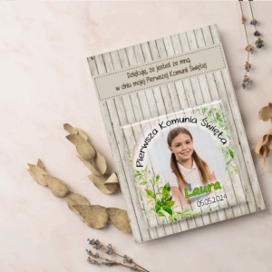 Magnesy Kwadratowe na Komunię- podziękowanie za obecność