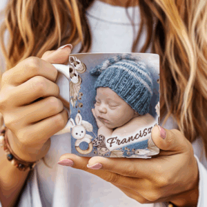 Kubek ze zdjęciem dziecka - podziękowanie dla Chrzestnych