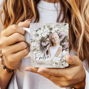 Kubek ze zdjęciem dziecka - podziękowanie komunijne