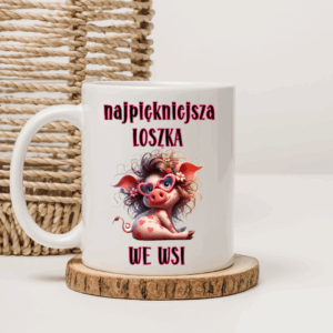 Kubek Najpiękniejsza loszka we wsi / Najprzystojniejszy byczek we wsi