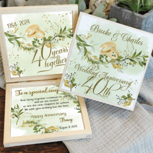 Skrzyneczka na Rocznicę Ślubu - pamiątka z życzeniami
