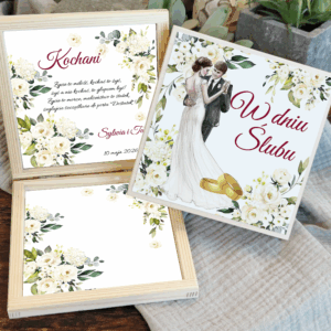 Skrzyneczka na Ślub - pamiątka z życzeniami